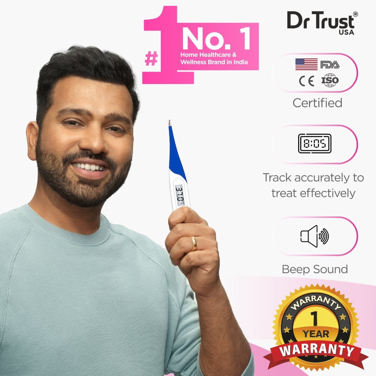 Flexible-Tip Digital Thermometer